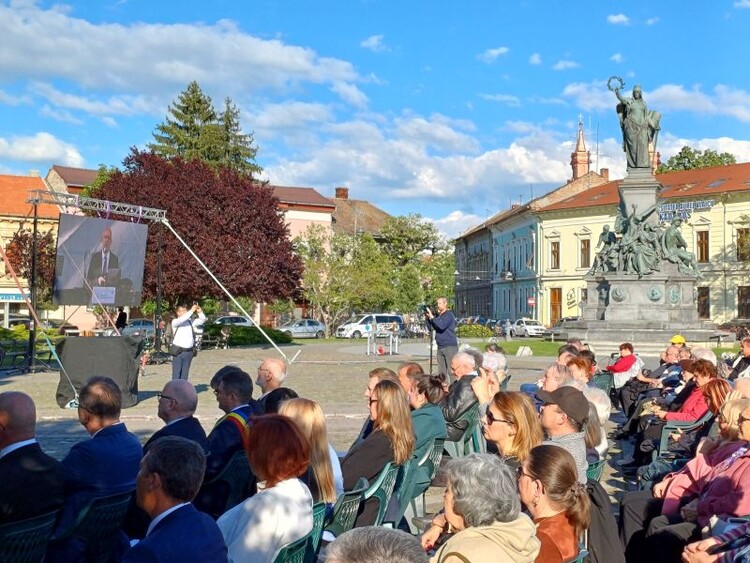 A jubileum ünnepség a Román–magyar megbékélési parkban | Fotó: Pataky Lehel Zsolt