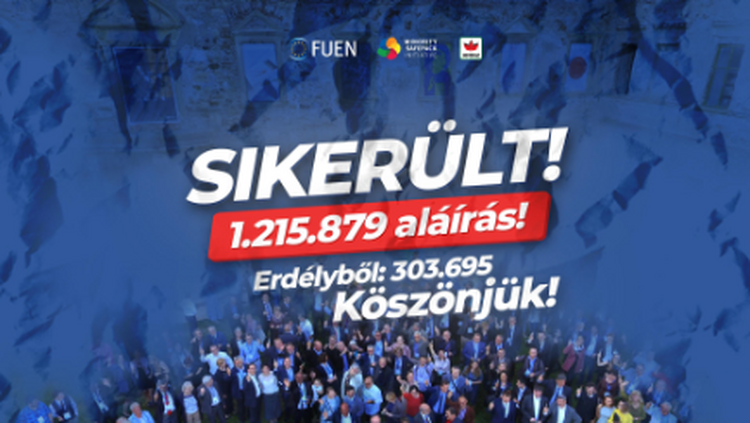 <em>Hír szerkesztése</em> Több mint 300 ezren írták alá az MSPI-t Romániában