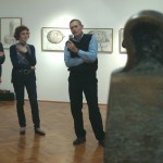 A művész idén májusban, az 50. születésnapján rendezett kiállításon