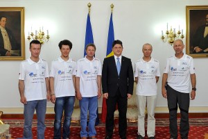 Az alpinisták a román külügyminiszterrel
