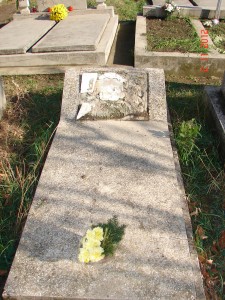 Pataky Sándor néhai festőművész tavaly megrongált sírja