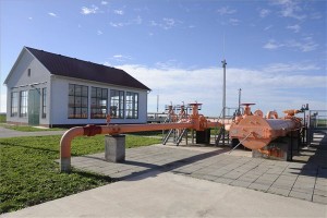 Az MTI felvételén a Földgázszállító Zártkörűen Működő Részvénytársaság (FGSZ Zrt.) csanádpalotai mérőállomása a román–magyar gázvezetéken