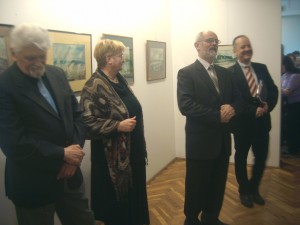 A kiállítás megnyitóján