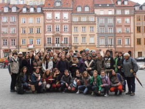 Varsó óvárosának főterén