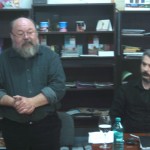 Vincze Gábor és a moderátor, Borbély Zsolt Attila