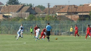 Jelenet az UTA–Fradi meccsről. Fotó: sportarad.ro