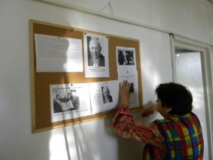 Az iskola faliújságjának „címlapsztorija” Stefan Hell