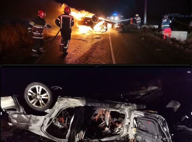 <em>Hír szerkesztése</em> FRISSÍTVE – Kiégett egy autó a világosi úton [VIDEO]