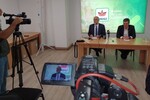 Kelemen Hunor Faragó Péter megyei RMDSZ-elnökkel közösen tartott sajtótájékoztatót | Fotó: Pataky Lehel Zsolt