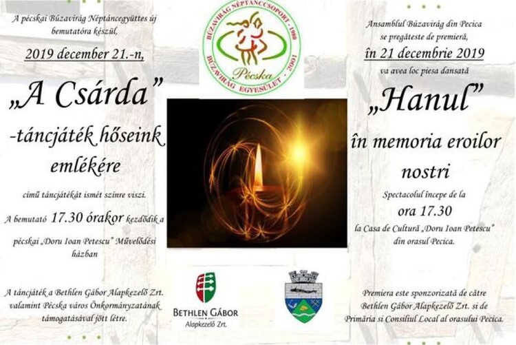 <em>Hír szerkesztése</em> Táncjáték a hősök emlékére Pécskán