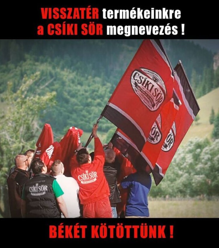 <em>Hír szerkesztése</em> Megegyeztek: maradhat a Csíki Sör