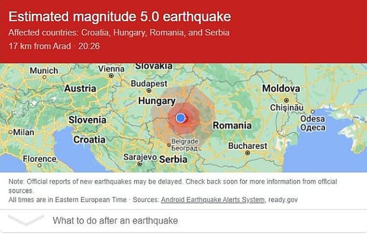 földrengés