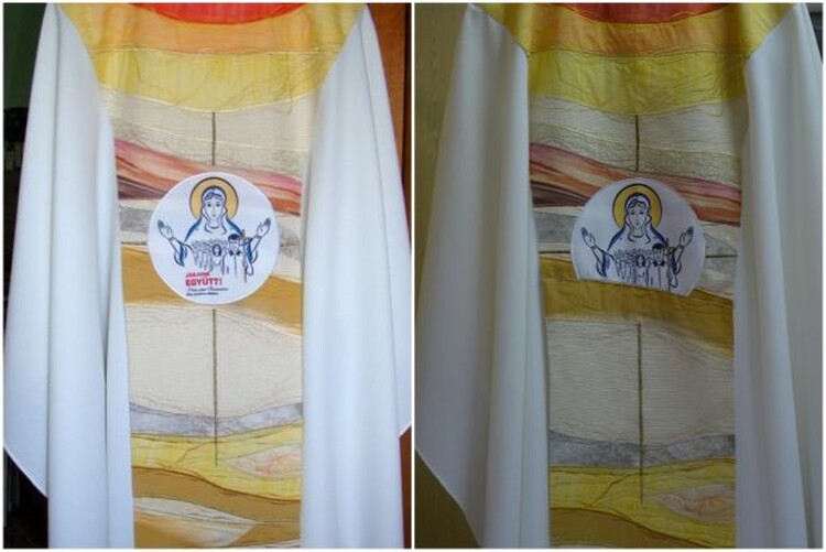 <em>Hír szerkesztése</em> Kicenzúrázták a magyar feliratot a pápa csíksomlyói miseruhájáról