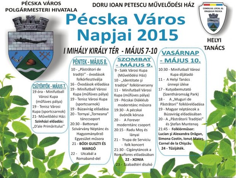 <em>Hír szerkesztése</em> A 2015-ös Pécskai Városnapok programja