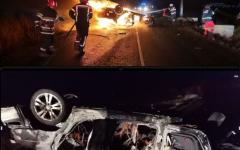 <em>Hír szerkesztése</em> FRISSÍTVE – Kiégett egy autó a világosi úton [VIDEO]
